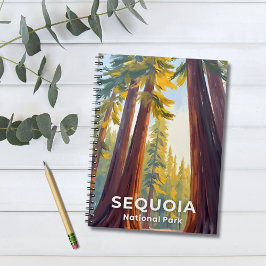 Caderno Espiral Parque Nacional Sequoia | Viagens pela Califórnia