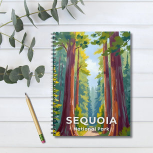Caderno Espiral Parque Nacional Sequoia Viagens pela Califórnia
