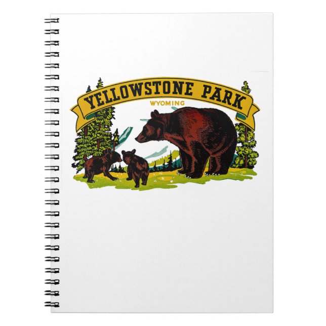 Caderno Espiral Parque Yellowstone (Frente)