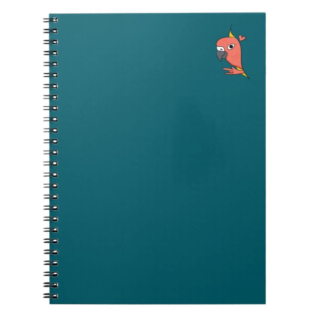 Caderno Espiral Parrot ASL I Love You - Deaf Culture Design (Frente)