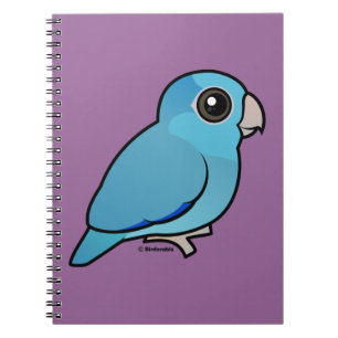 Caderno Espiral Parrotlet pacífico azul
