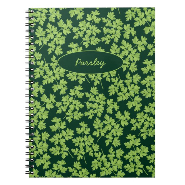 Caderno Espiral Parsley Pattern (Frente)