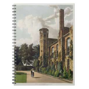 Caderno Espiral Parte da faculdade de St Peter (Peterhouse) do