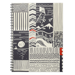 Caderno Espiral Parte de madeira com tinta verde descascada, abstr