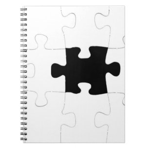 Caderno Espiral Parte faltante do quebra-cabeça