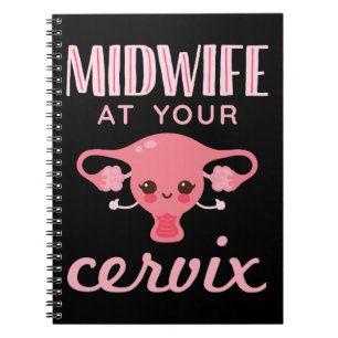 Caderno Espiral Parteira No Seu Cervix Midwifery