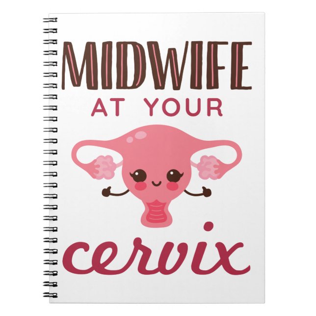 Caderno Espiral Parteira no seu Cervix Midwifery (Frente)
