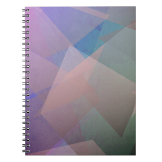 Caderno Espiral Partículas voadoras de abstrato | Formas geométric