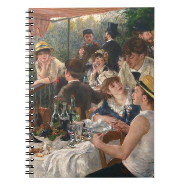 Caderno Espiral Partido do Barco Renoir French Luncheon (Frente)