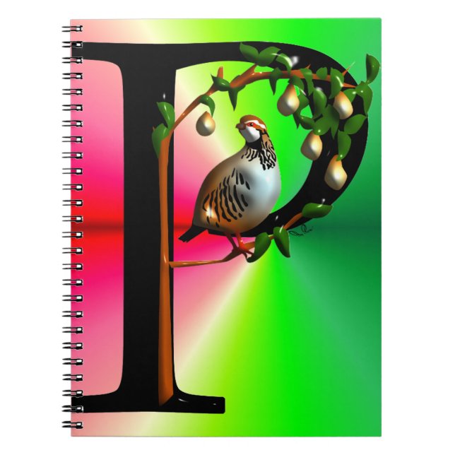 Caderno Espiral Partucho em uma árvore de pera (Frente)