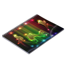 Caderno Espiral Party Girls Modern Trendy Neon Lights