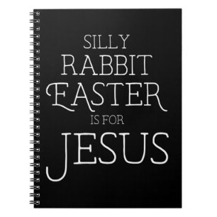 Caderno Espiral Páscoa do Coelho bobo é para os presentes cristãos