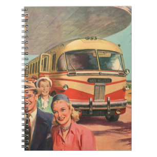 Caderno Espiral Passageiros Antigos de Férias na Rodoviária