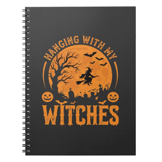 Caderno Espiral Passando o Halloween com Minhas Bruxas (3) (Frente)