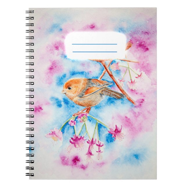 Caderno Espiral Pássaro (Frente)