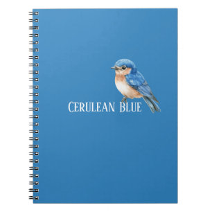 Caderno Espiral Passaro Azul Celeste