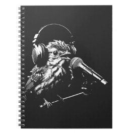 Caderno Espiral Pássaro Cantando