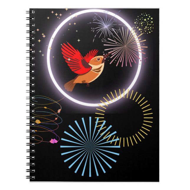 Caderno Espiral Pássaro do Paraíso (Frente)