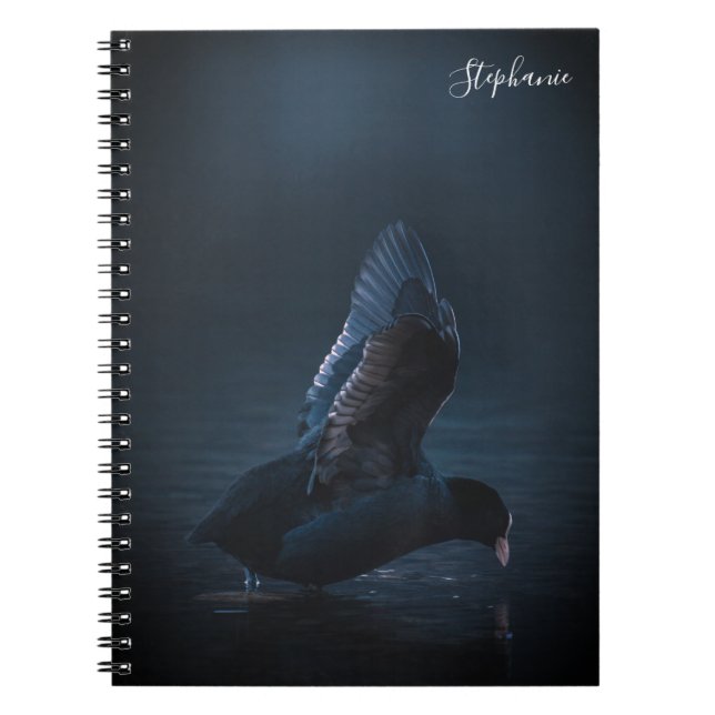 Caderno Espiral Pássaro Na Água (Frente)
