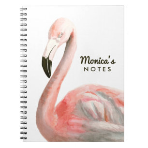 Caderno Espiral Pássaro Tropical Flamingo