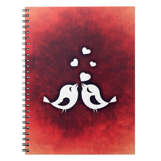 Caderno Espiral Pássaros apaixonados (Frente)