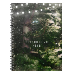 Caderno Espiral Pássaros de Amor + Luzes Noturnas de Pinheiro Capr