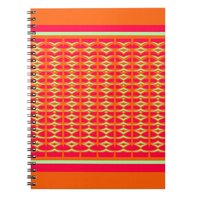 Caderno Espiral Pássaros minimalistas na rede (Frente)