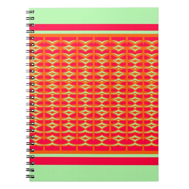 Caderno Espiral Pássaros minimalistas na rede (Frente)