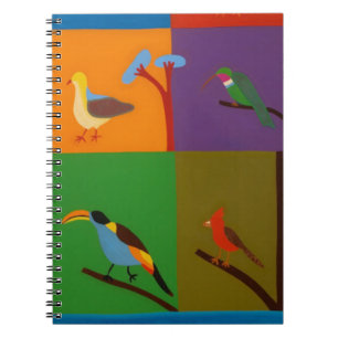 Caderno Espiral Pássaros que visitam o vale de Bogotá 2008