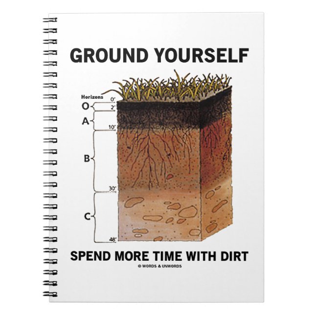 Caderno Espiral Passe Mais Tempo Com Dirt Advice (Frente)
