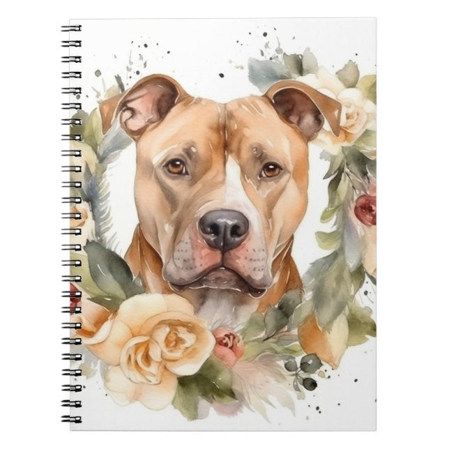 Caderno Espiral Passeio Festivo de Pitbull de Natal (Frente)