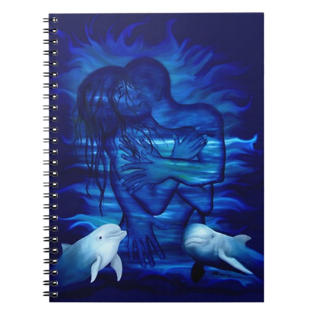 Caderno Espiral Passion act - par com o par Dolphin (Frente)