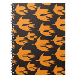 Caderno Espiral Passo de Broca à Noite - padrão de Halloween perfe