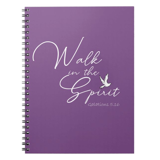 Caderno Espiral Passo Roxo na Versa da Bíblia Espirituosa (Frente)