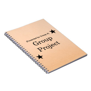 Caderno Espiral Pasta de Arquivos de Projeto de Grupo Personalizad