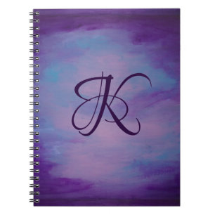 Caderno Espiral Pastas bonito   Nuvem Cor-de-rosa-claro Céu Azul
