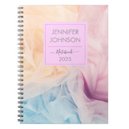 Caderno Espiral Pastel Editable 