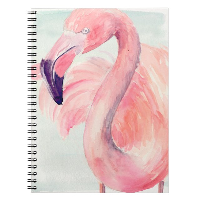 Caderno Espiral Pastel Flamingo (Frente)