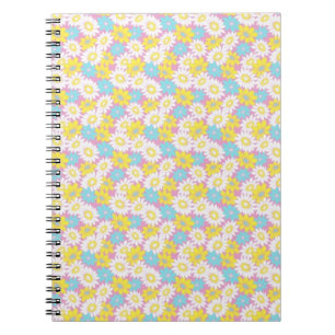 Caderno Espiral Pastel floral