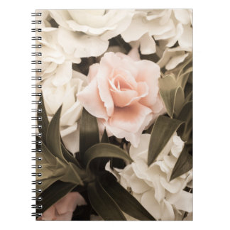 Caderno Espiral Pastel Floral Vintage: Elegância do Eterno