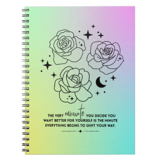 Caderno Espiral Pastel Glow Up Notebook