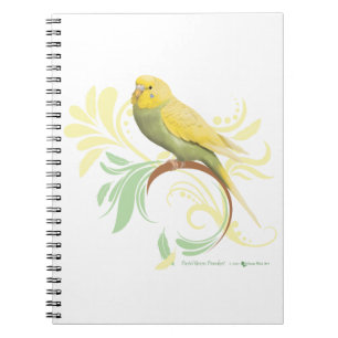 Caderno Espiral Pastel Green Parakeet