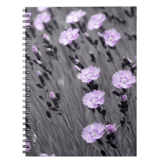 Caderno Espiral Pastel Lilac Wildflower (Frente)