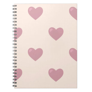 Caderno Espiral Pastel Love Hearts