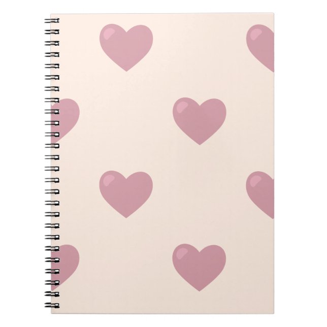 Caderno Espiral Pastel Love Hearts (Frente)
