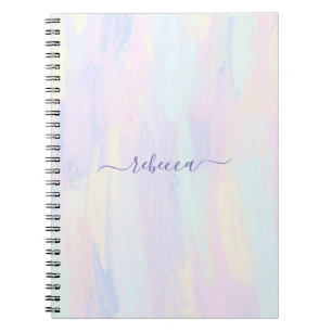 Caderno Espiral Pastel Paint Trave Foto Espiral