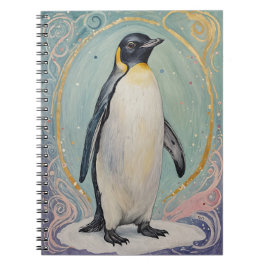 Caderno Espiral Pastel Penguin mágico