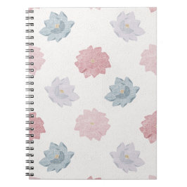 Caderno Espiral Pastel Petals