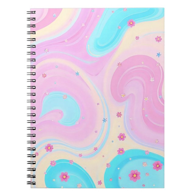 Caderno Espiral pastel pink notebook (Frente)