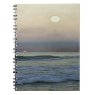 Caderno Espiral Pastel Rosa e Blue Dalyan Beach Sunset